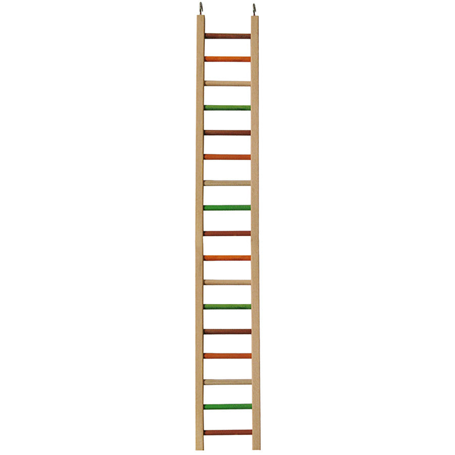A & E Cages Happy Beaks Wooden Hanging Ladder Bird Toy