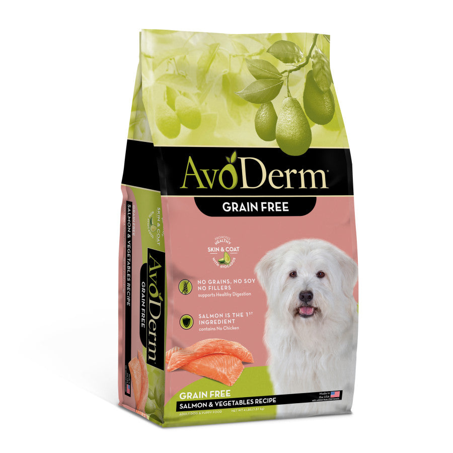AvoDerm Natural Grain Free Salmon and Vegetables Recipe All Life Stages Dry Dog Food