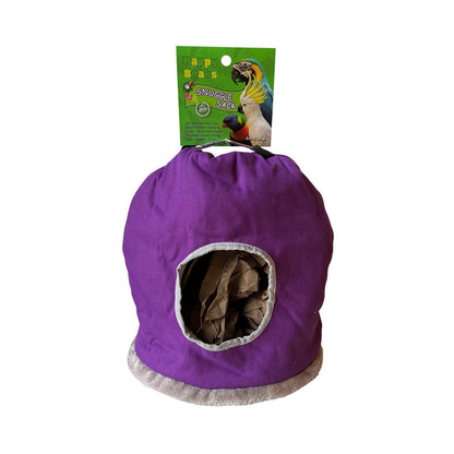 A & E Cages Happy Beaks Snuggle Sack Bird Hut