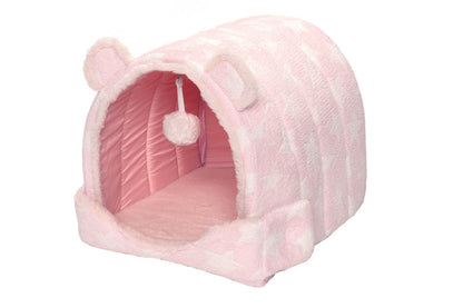 Fur Haven Pet Products Print Fleece Cozy Cave - Small.