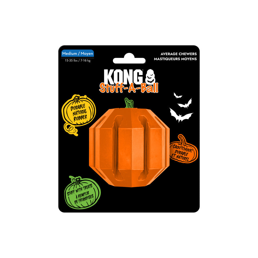 KONG Halloween Stuff-A-Ball Pumpkin Dog Toy
