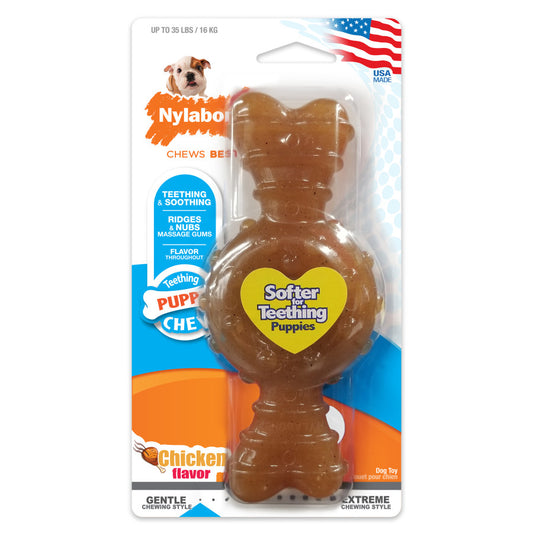 Nylabone Puppy Chew Teething Ring Bone Chew Toy