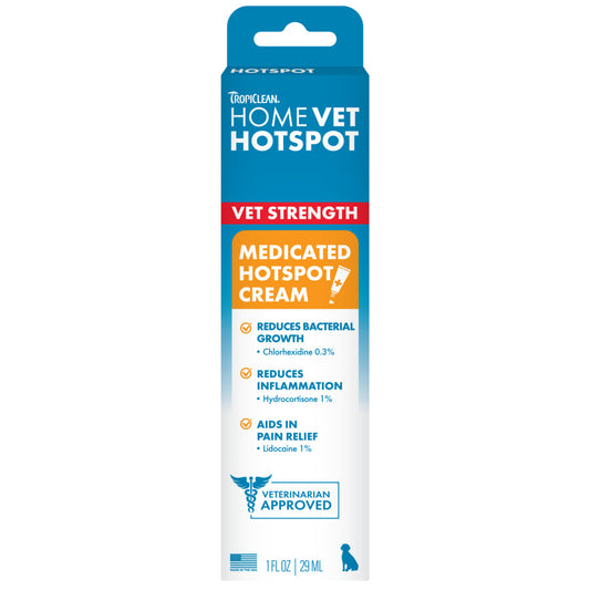 TropiClean HomeVet Medicated Hot Spot Cream