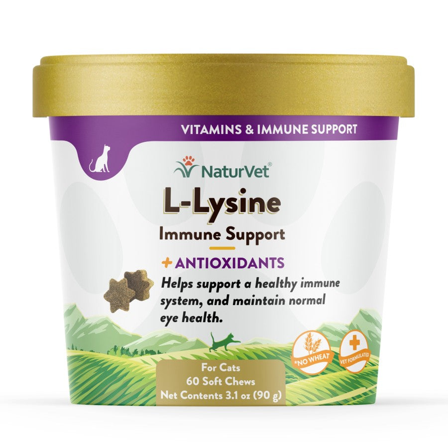 NaturVet L-Lysine Immune Support Plus Antioxidants Cat Soft Chews