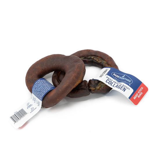 Barkworthies Collagen Beef Stick Ring Dog Treat