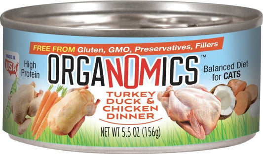 OrgaNOMics Turkey Duck & Chicken Dinner Canned Cat Food