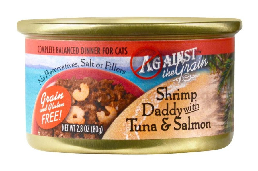 Against the Grain Shrimp Daddy With Tuna & Salmon Dinner Wet Cat Food