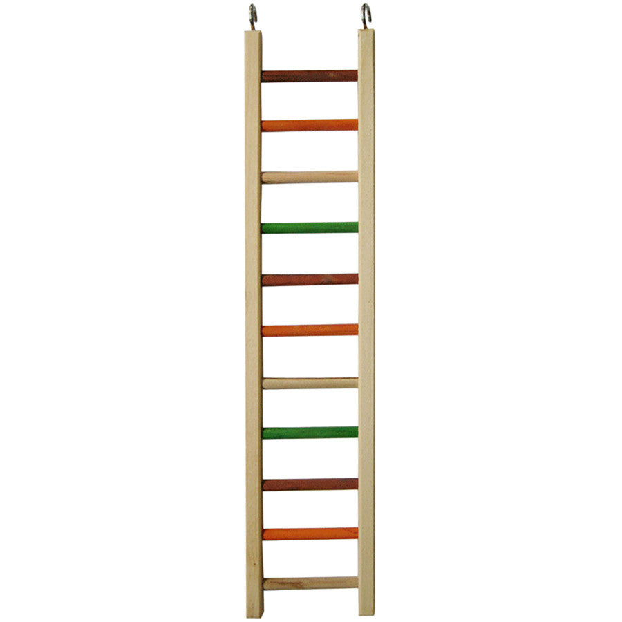 A & E Cages Happy Beaks Wooden Hanging Ladder Bird Toy