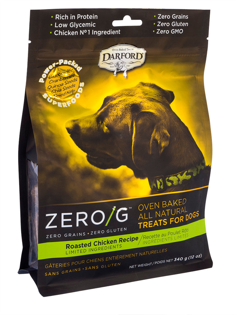 Darford Zero/G Oven Baked Dog Treats Roasted Chicken Recipe