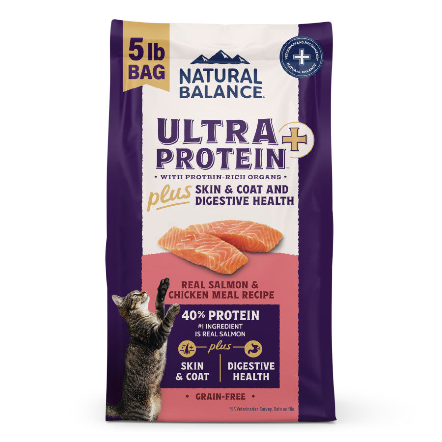 Natural Balance Pet Foods Ultra Protein Plus Skin/Coat/Digestive Health Dry Cat Food