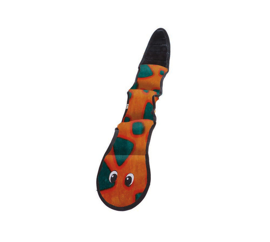 Outward Hound Invincibles Dog Toy Snake 3 Squeakers