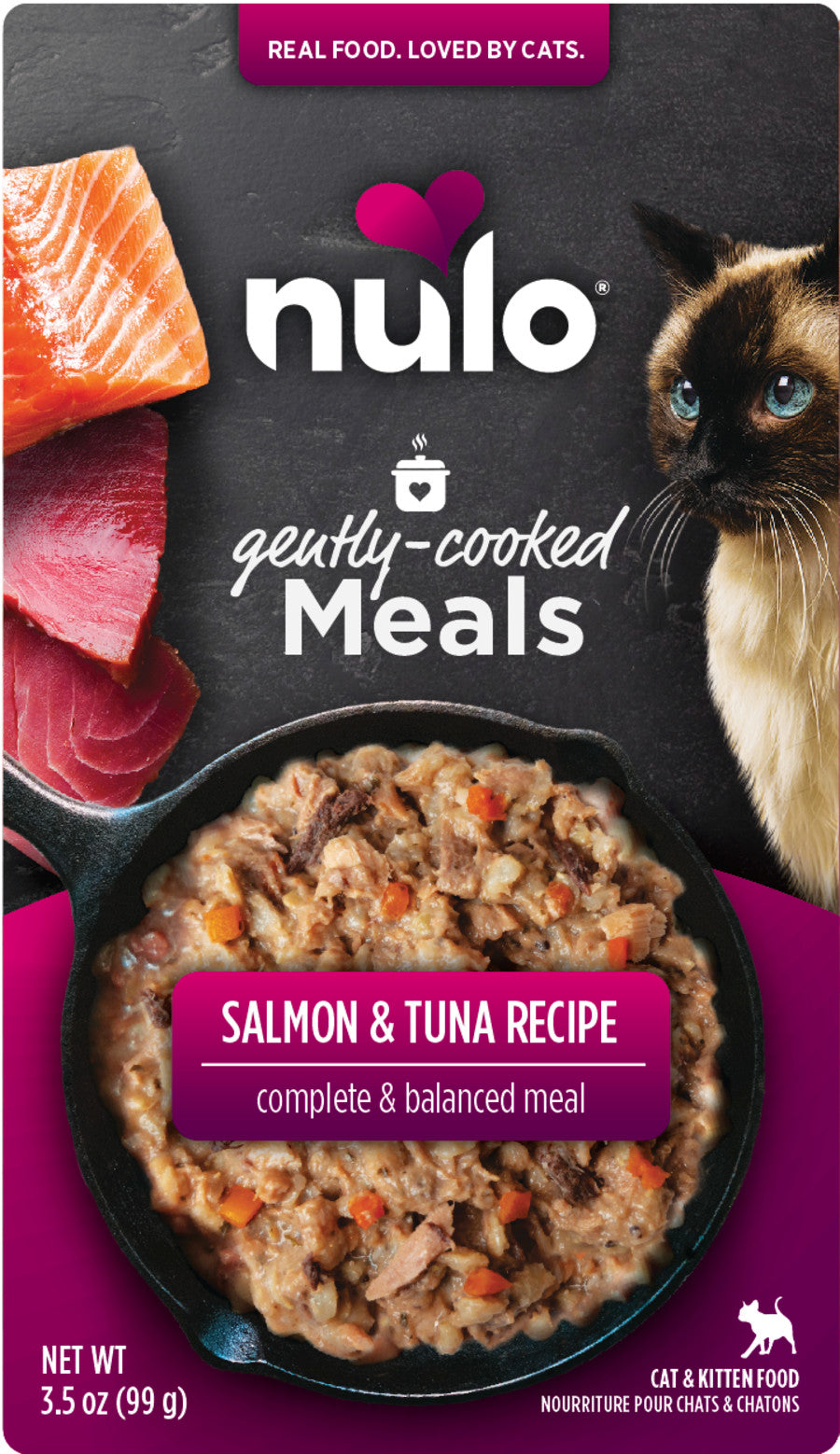 Nulo Gently-Cooked Meal Salmon & Tuna Recipe Pouch Cat Food