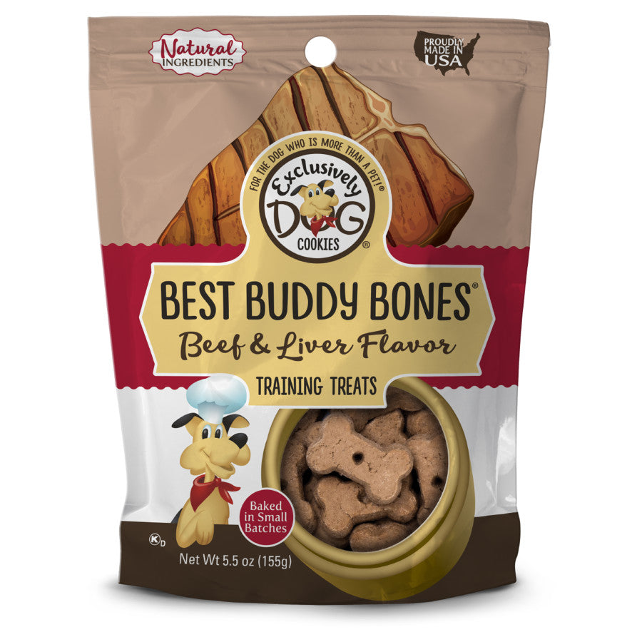 Exclusively Pet Best Buddy Bones Beef and Liver Flavor Dog Treats