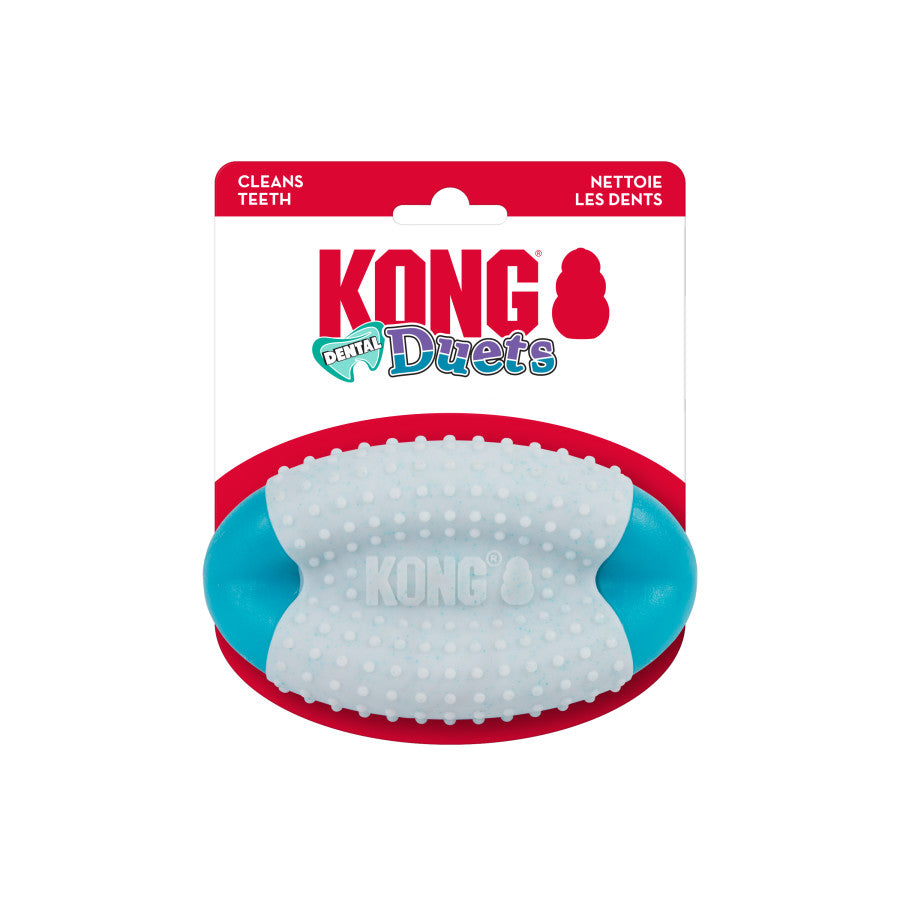 KONG Duets Dental Football Dog Toy