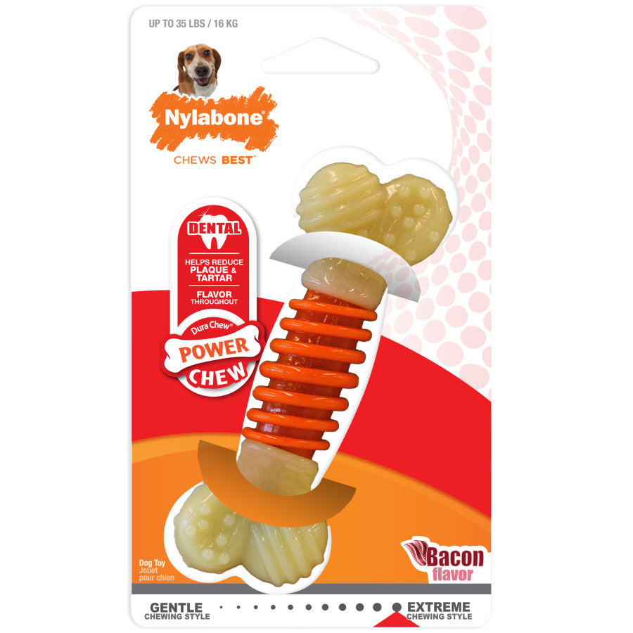 Nylabone Power Chew Groove Bone Dog Chew Toy