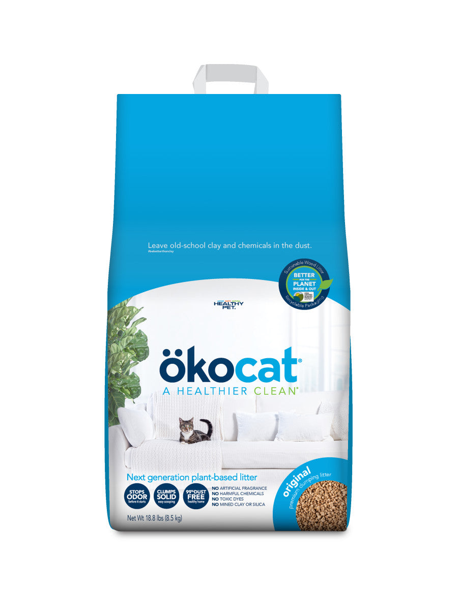 Okocat Litter Original Clumping Wood Cat Litter