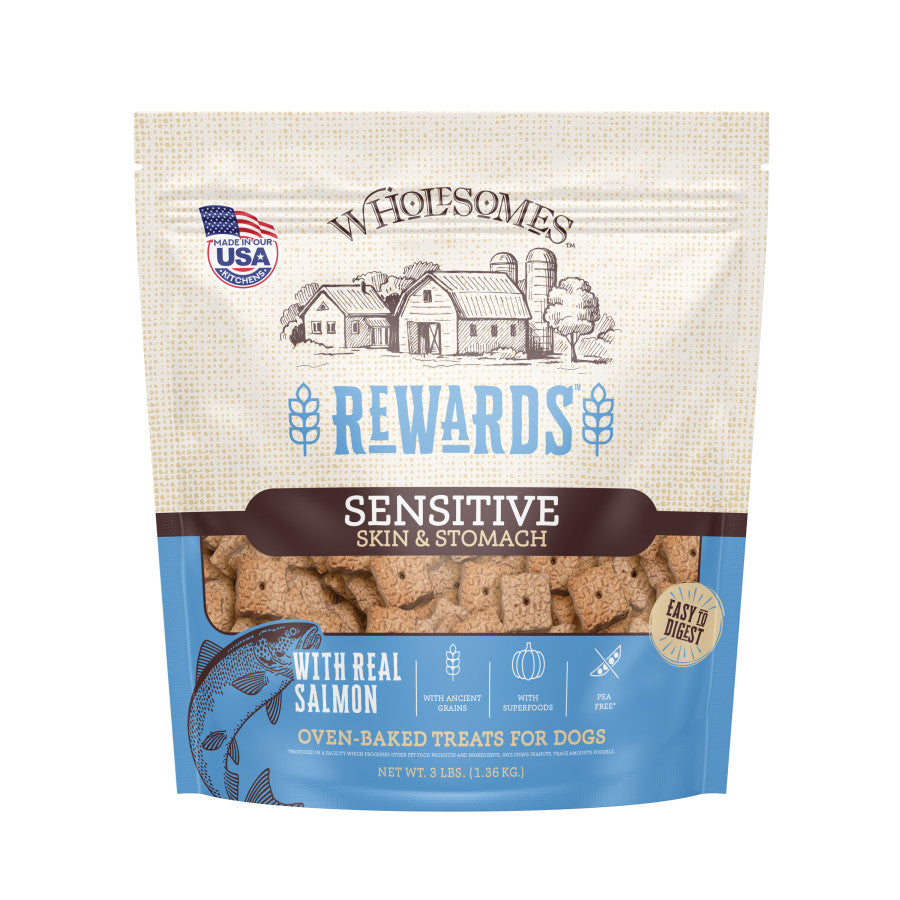 Wholesomes Rewards Sensitive Skin & Stomach Dog Biscuits