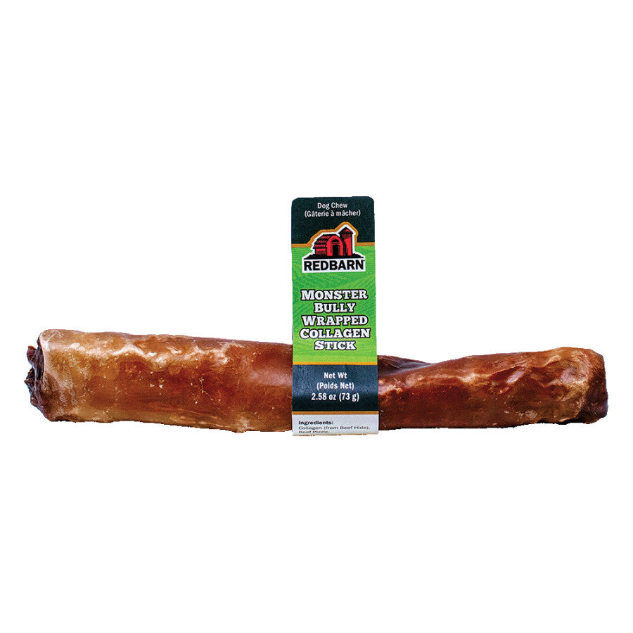 Redbarn Pet Products Monster Bully Wrapped Collagen Stick Dog Treat