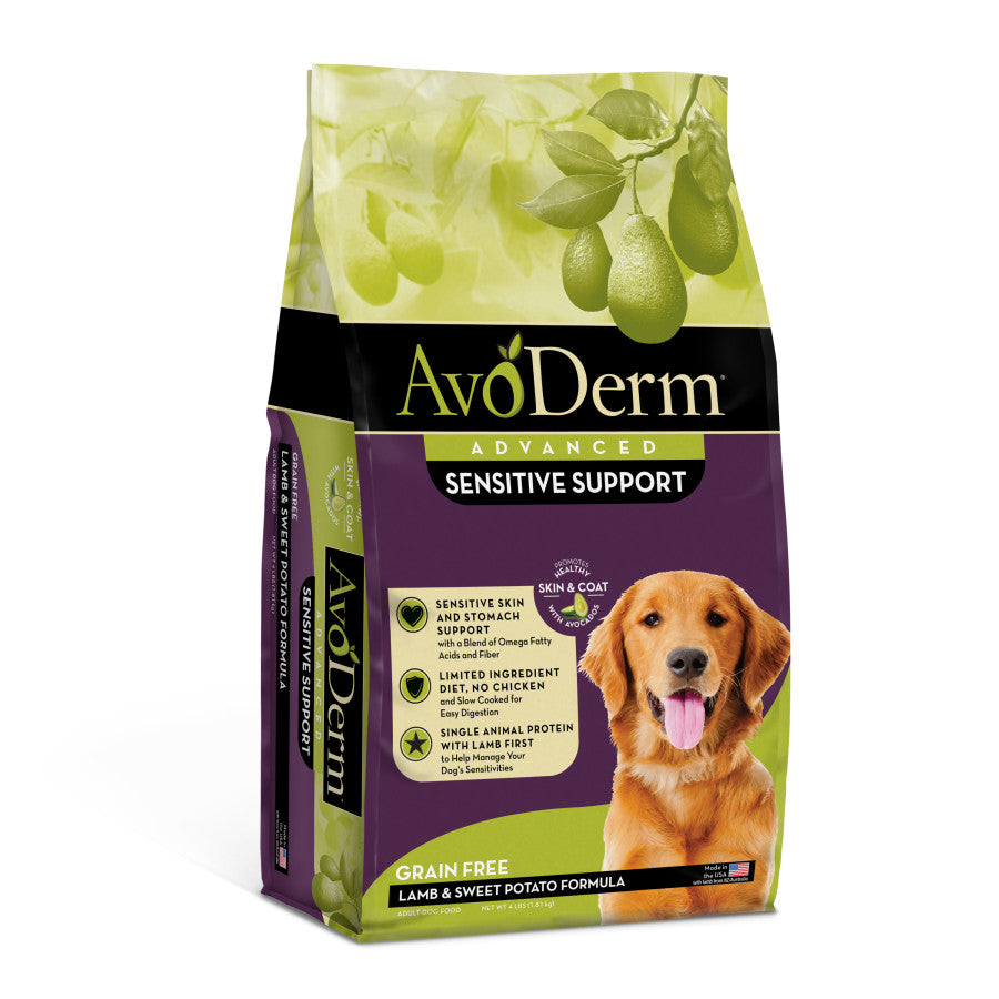 AvoDerm Natural Advanced Sensitive Support Lamb & Sweet Potato Formula Dry Dog Food