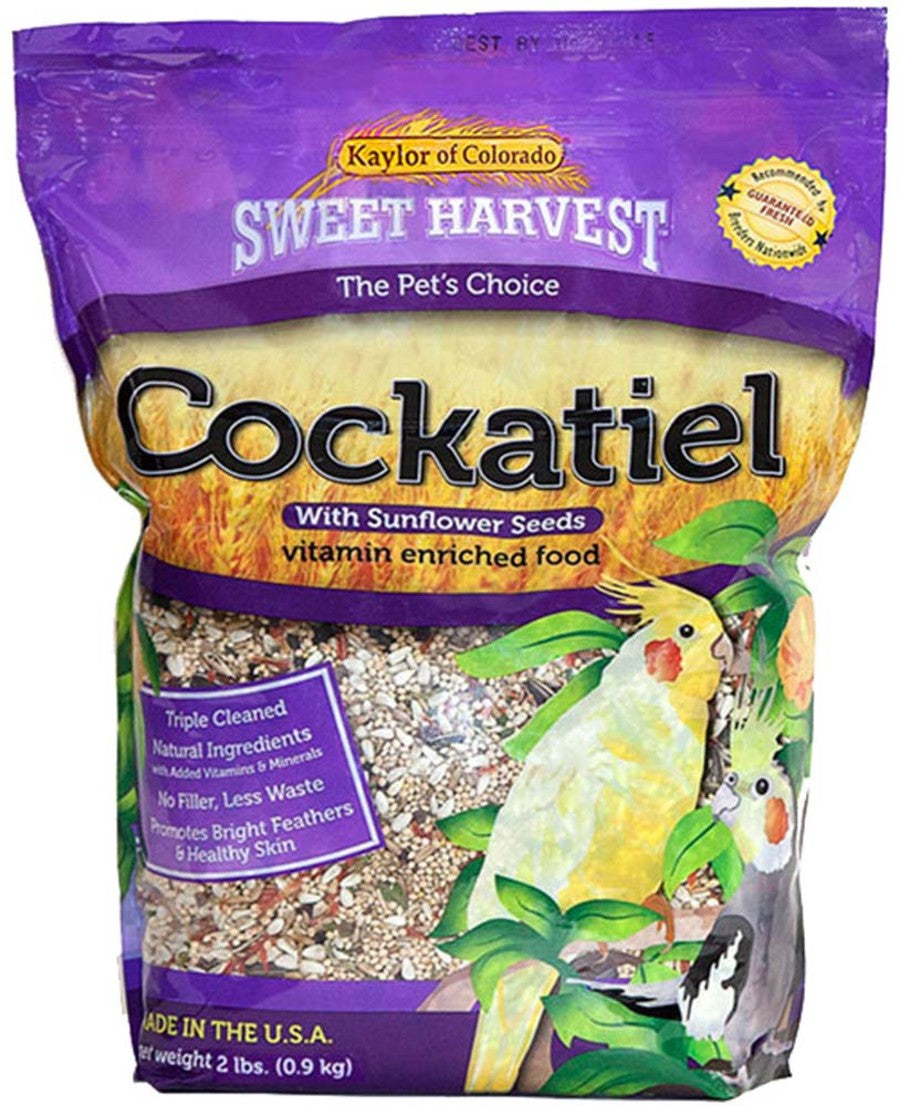 Sweet Harvest Vitamin Enriched Cockatiel Food with Sunflower Seeds