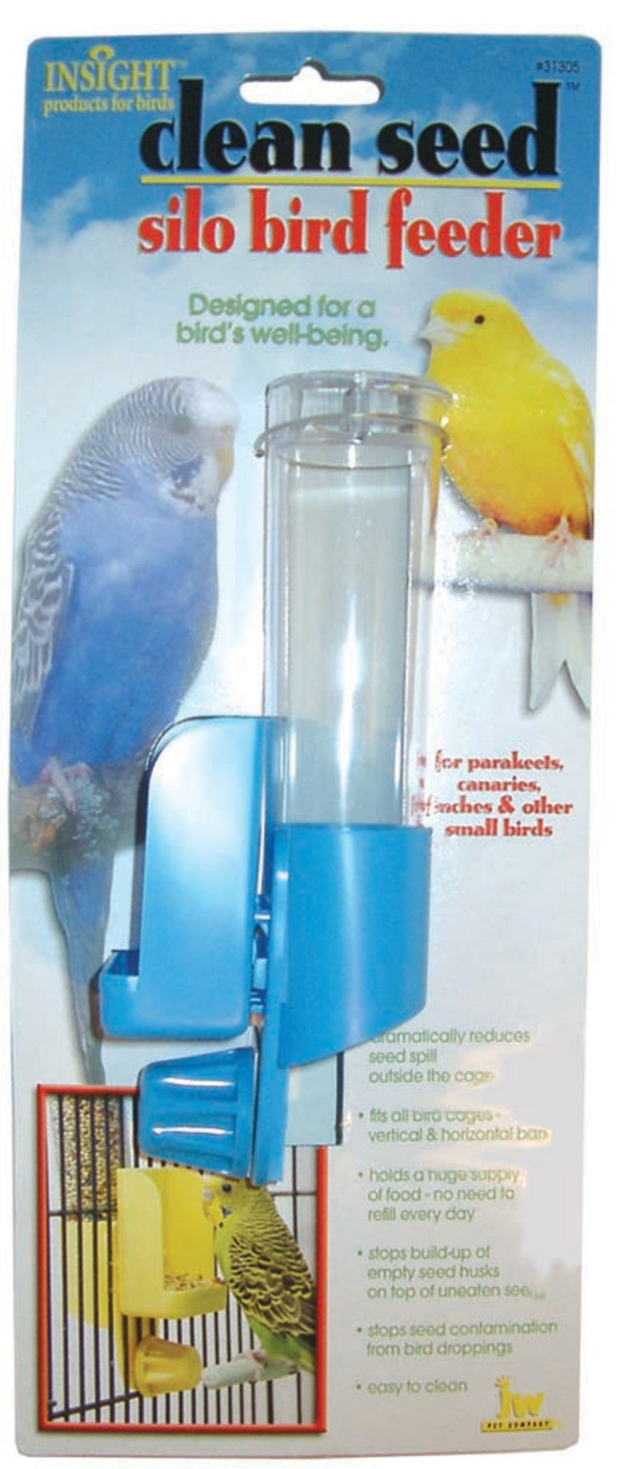 JW Pet Clean Seed Silo Bird Feeder
