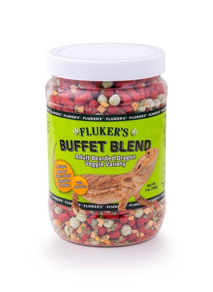 Fluker's Buffet Blend Adult Bearded Dragon Veggie Variety Freeze Dried Food