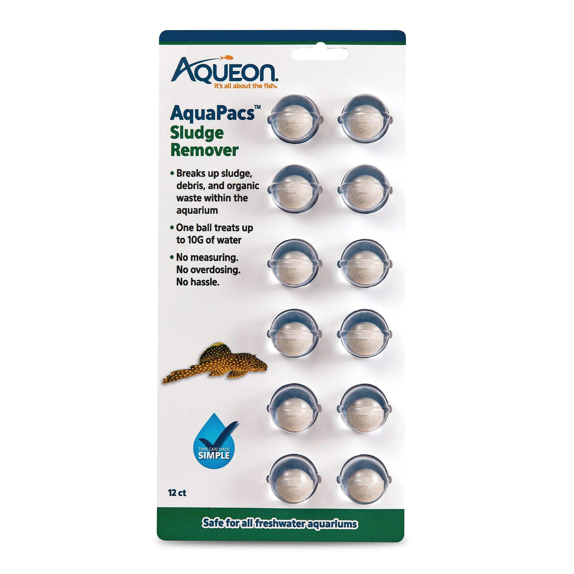 Aqueon AquaPacs Sludge Remover - 6ea/12-pk