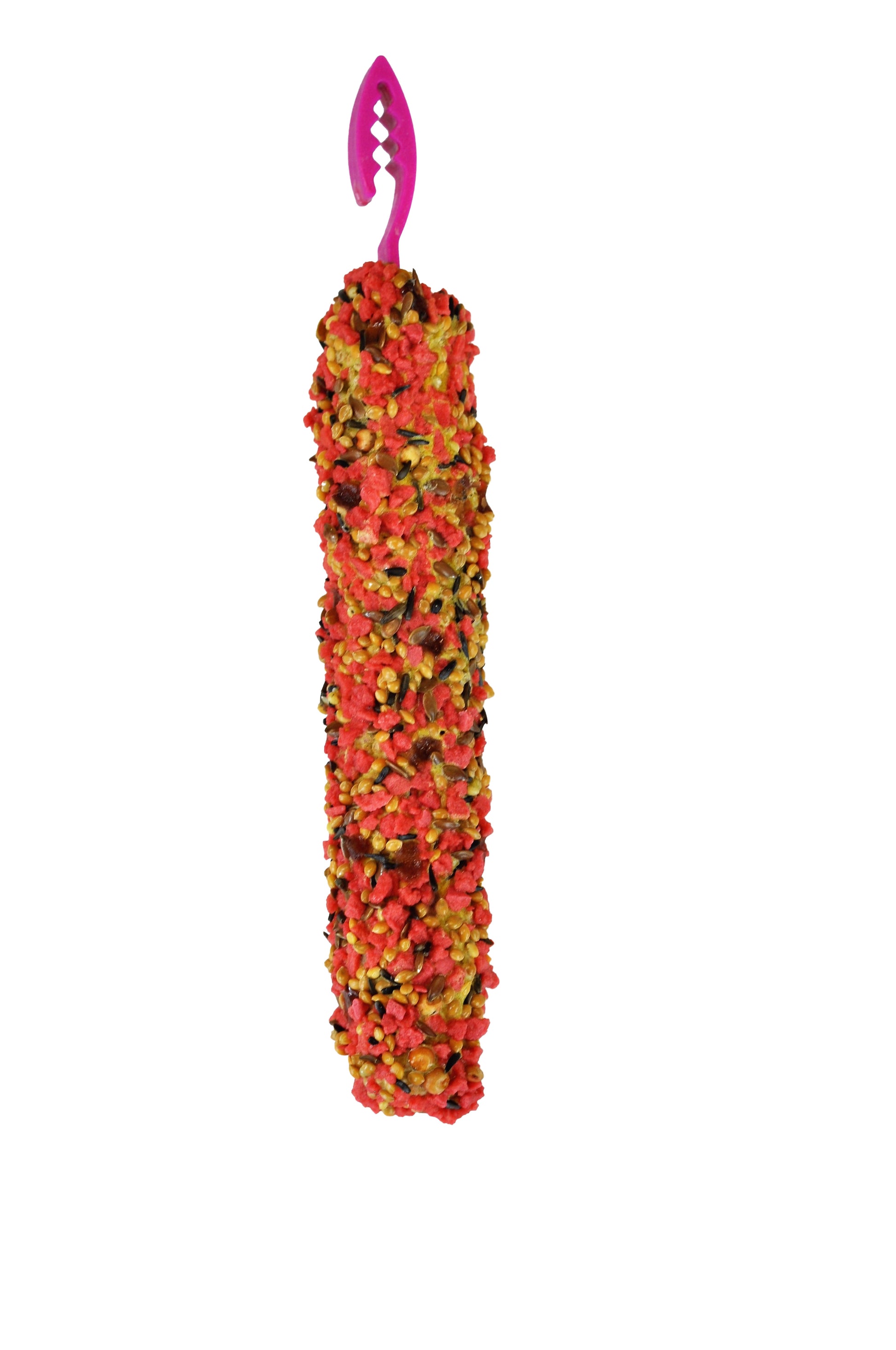 A & E Cages Smakers Snack Strawberry Treat Stick Display for Parakeets - 12ea/12 ct