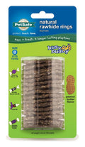 Busy Buddy Natural Rawhide Rings