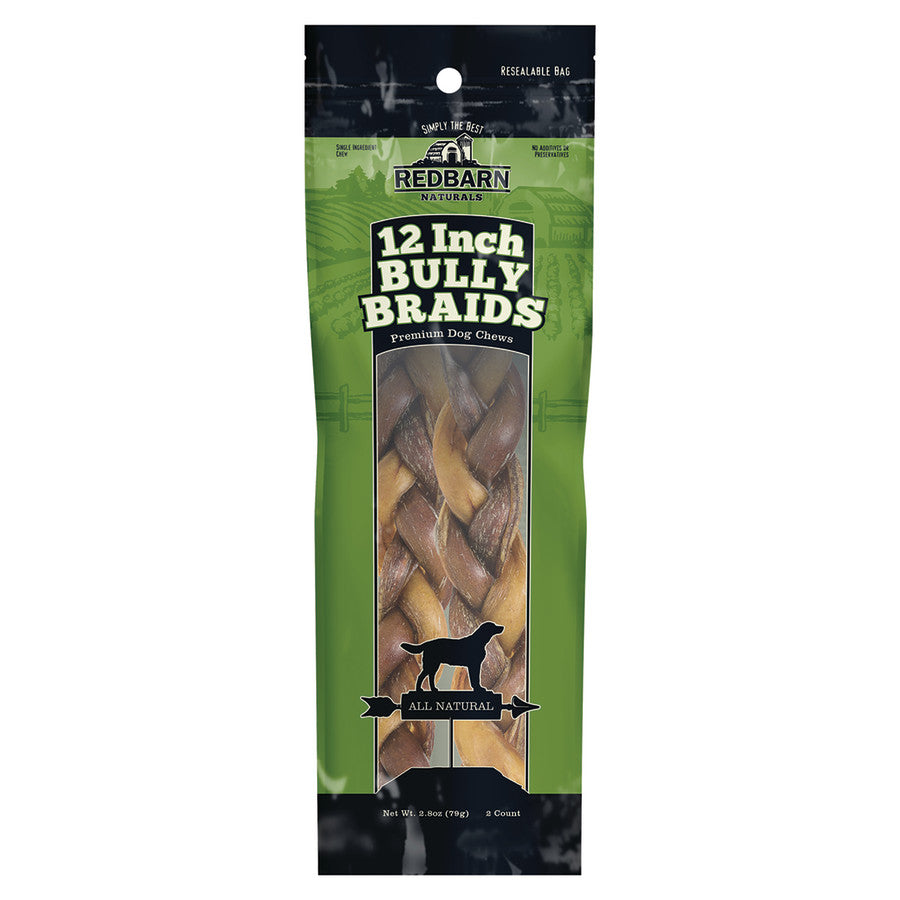 Redbarn Pet Products Braided Bully Stick Dog Treat